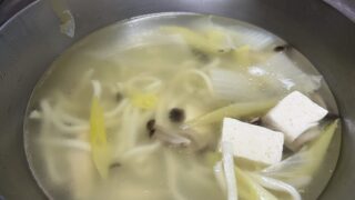 いつもの鍋。写真撮り忘れ。