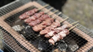 BBQですよ。暑かったよ、快晴で。