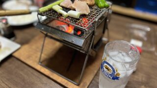 炭火は最高ですよ。