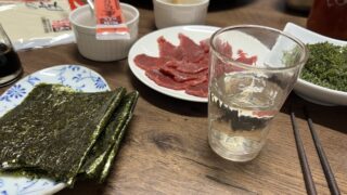 馬刺し、海ぶどう