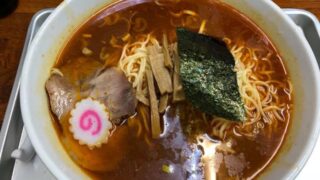 辛味噌中華麺、辛い！