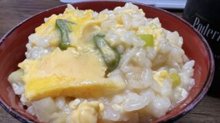 食欲なく、おじや作りました、