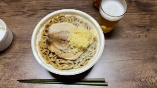 仕事遅くなり、どうしてもラーメン。