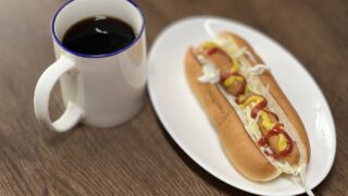 朝ごパン、残り物バージョン