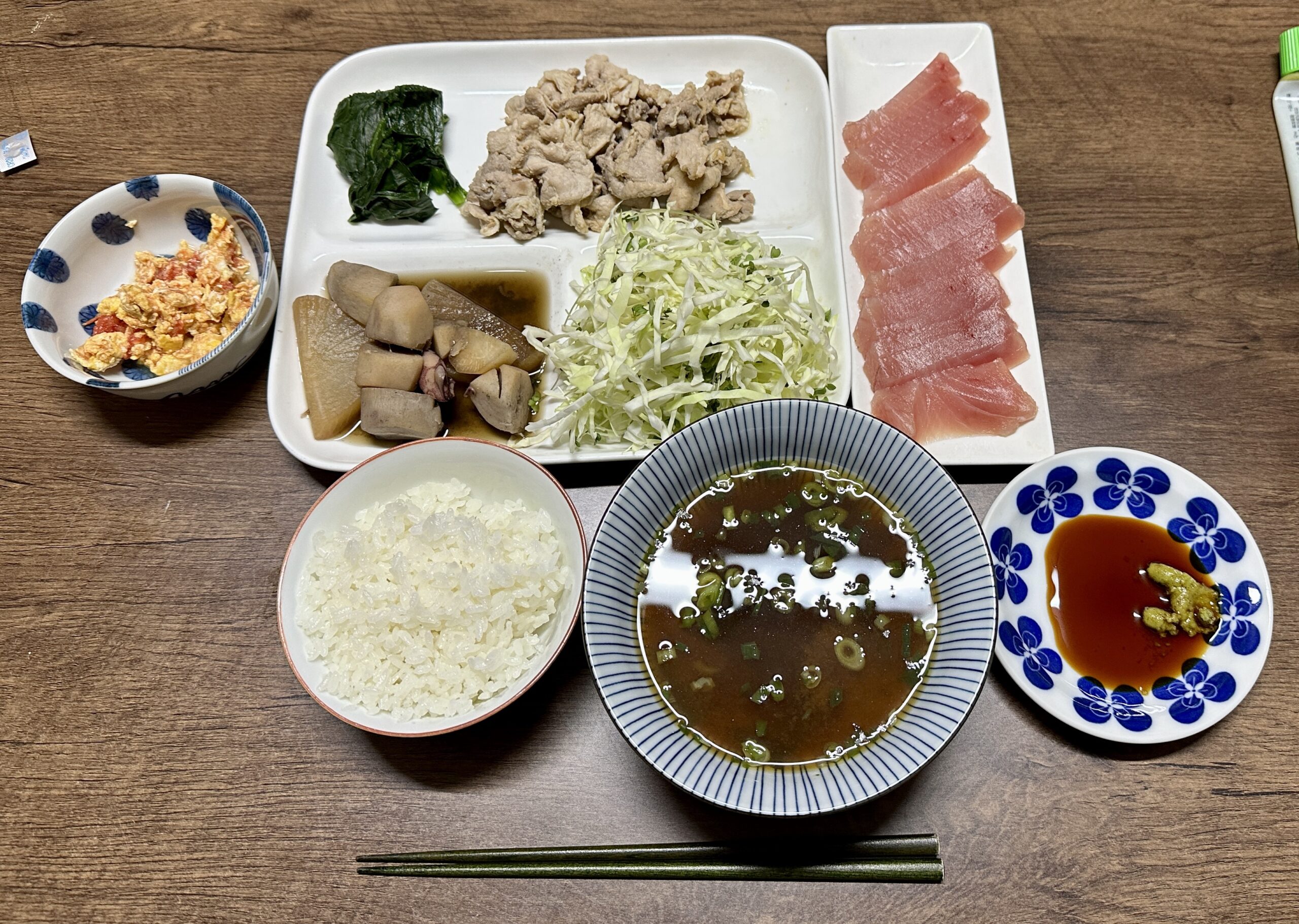 いくら仕事しても終わらんね。刺身。